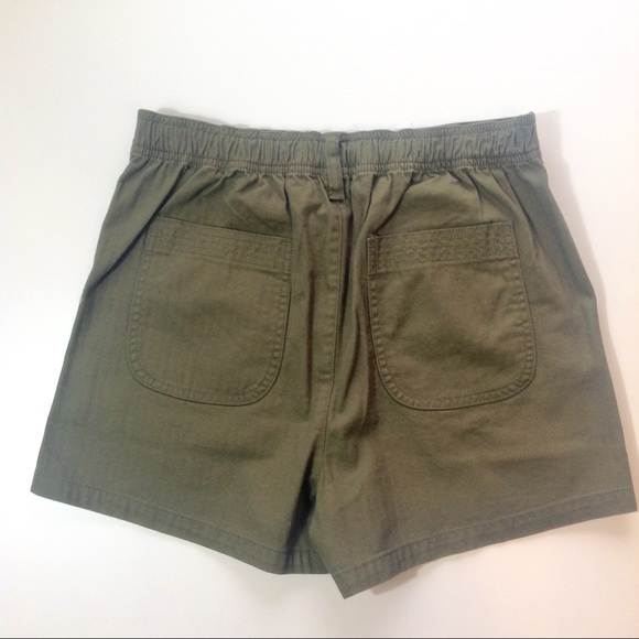 NWT Madewell Olive Camp Shorts - Picture 6 of 6